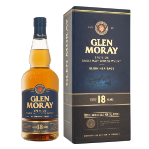 Glen Moray 18 Years 70cl Single Malt Whisky + Giftbox